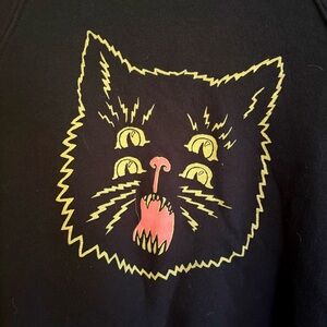 Black Cat Graphic Sweater